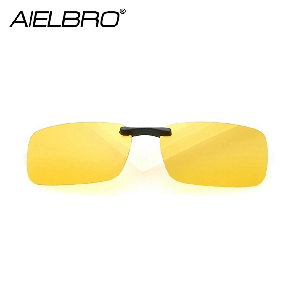 Lunettes de soleil carrées polarisées à clipser pour hommes et femmes, lunettes de soleil de pêche et de cyclisme, vision nocturne, lunettes de conduite à clipser