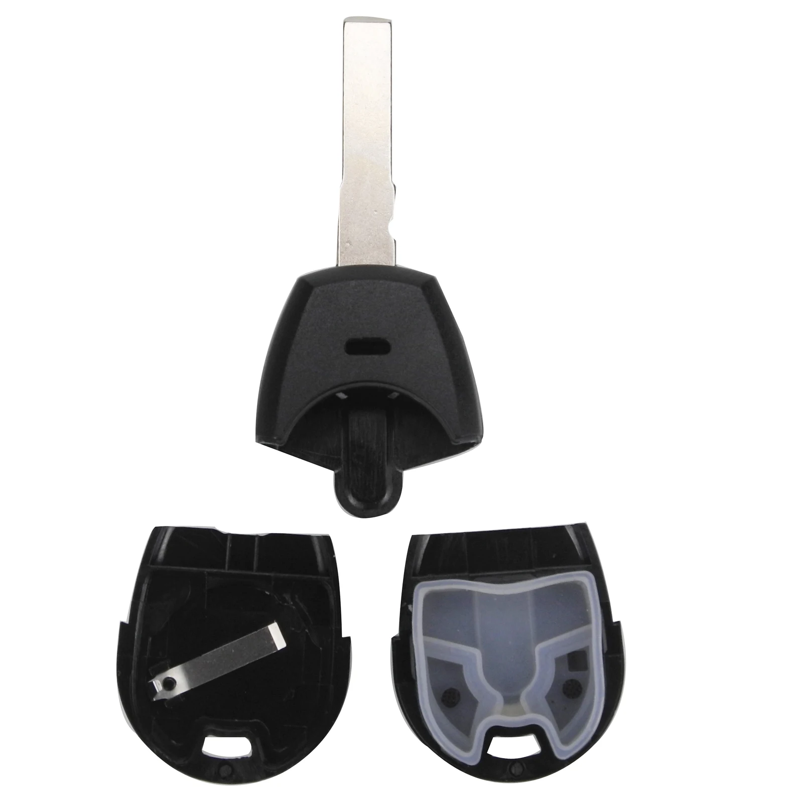 jingyuqin Replace 2 BTN Smart Remote Car Key Shell Cover For Fiat Positron Transponder Key Blank Case With  SIP22/GT15R Blade