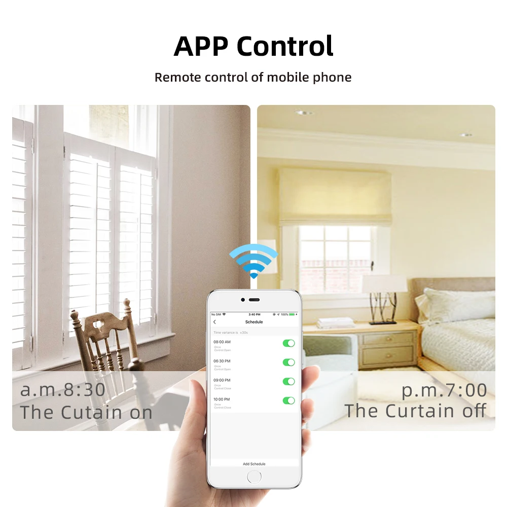 Tuya Smart Zigbee Roller Blind Motor for 40mm Tube Alexa Google Home Smart Life Voice App Remote Control Roller Shade Motor