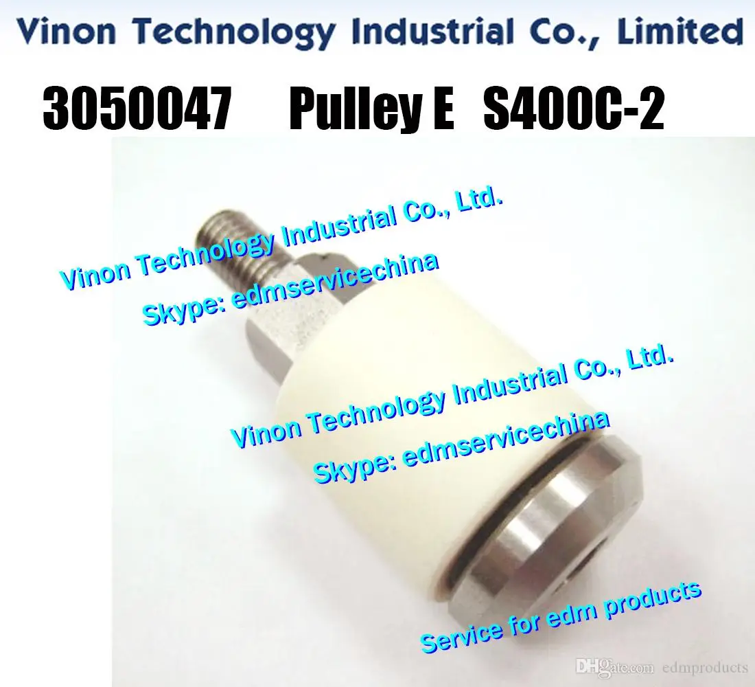 3050047 edm Pulley E (Ceramic flat without groove) for wire evacuation belt S400C-2 Ø25x58Lmm Upper for Sodic AP. AW. BF. EPOC