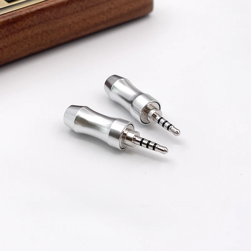 2.5MM 4pole balance plug Pure copper rhodium plated/gold plated non-destructive transmission 2pcs