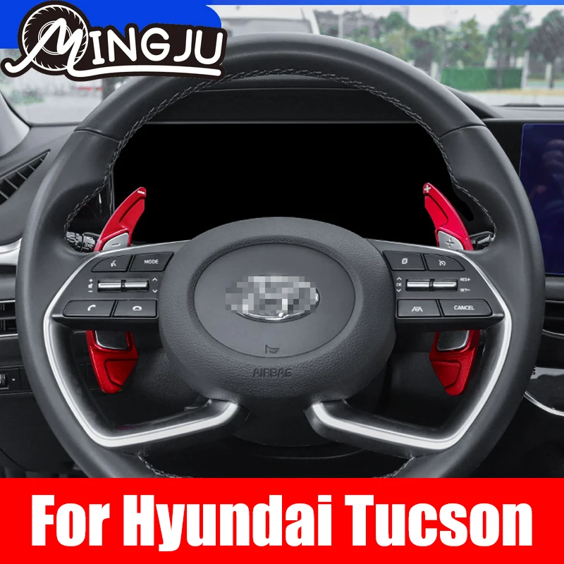 For Hyundai Sonata 10th Elantra 7th MISTRA Tucson 2021 Car Accessories Metal Steering Wheel Shift Paddles Shifter Extension