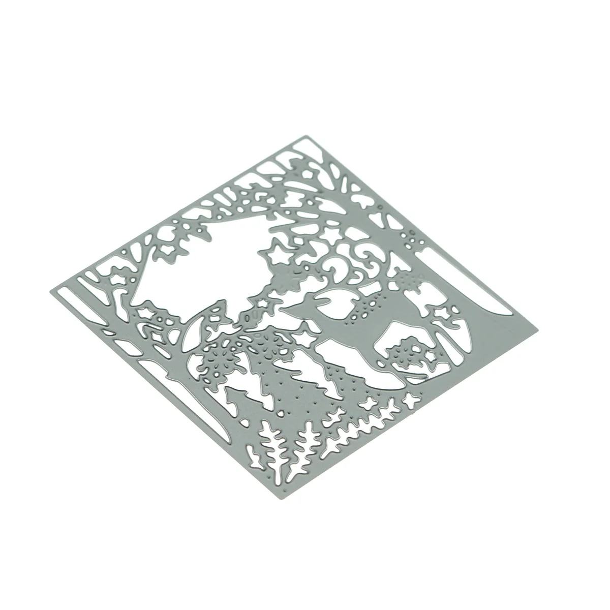 Forest Pattern Card Cover Cutting Dies Scrapbooking Craft Deer Trees Pattern Cutter Mold For Envelope Surface Border