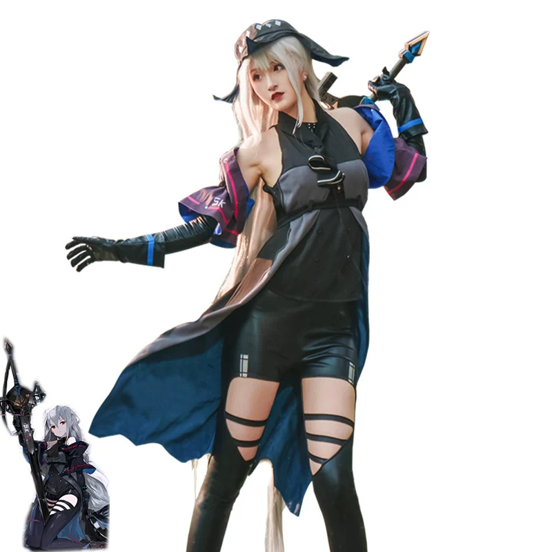 Game Arknights Skadi Cosplay Costume Women Fancy Suits Full Set with Hat Cute Halloween Carnival Uniforms Anime Clothes Outfits