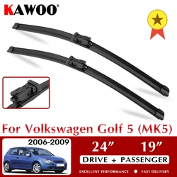 KAWOO Wiper Front Car Wiper Blade for VW Volkswagen Golf 5 V MK5 2006-2009 Windshield Windscreen Window Wash 24