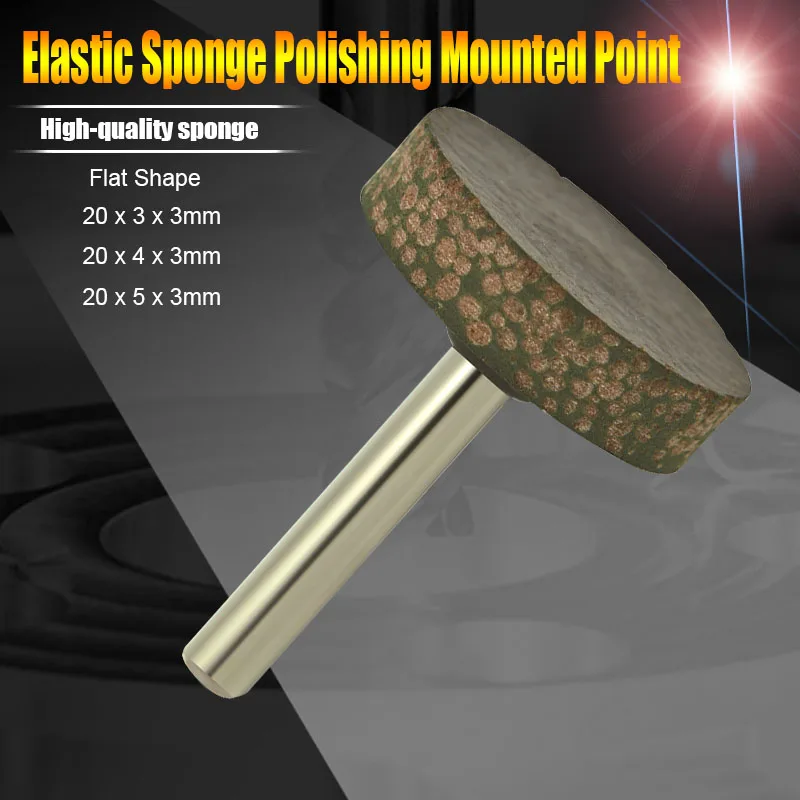 100pcs/lot T shape Elastic Sponge Mounted Point Grinding Stone Head Grinding wheel Abrasive Grinding head for Metal Polishing