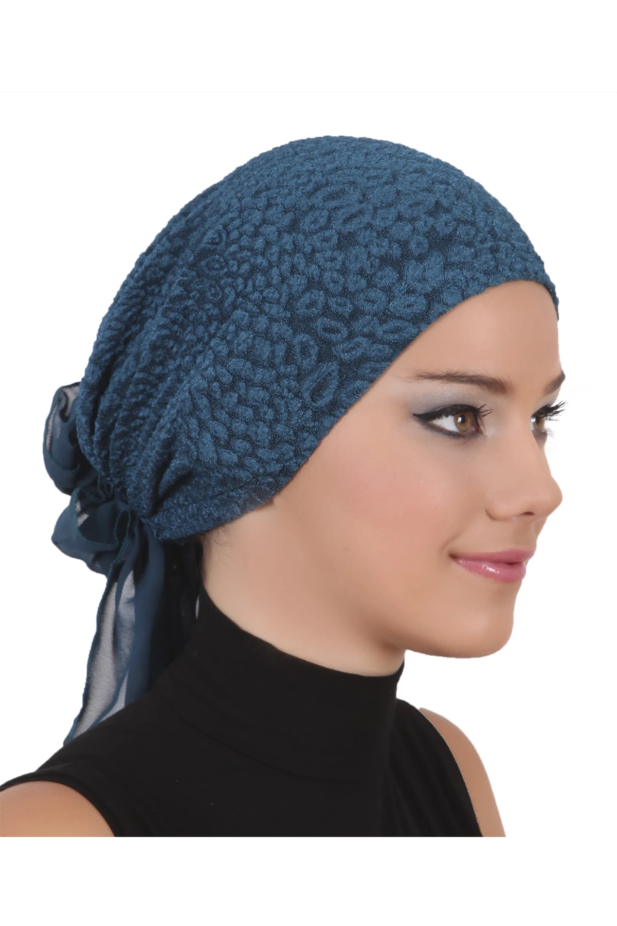 2024 New Fashion Brocade Gauzy Ready Turban Hijab Bonnet Scarf Cancer Cap Special Women Product Beret Bandana Muslim