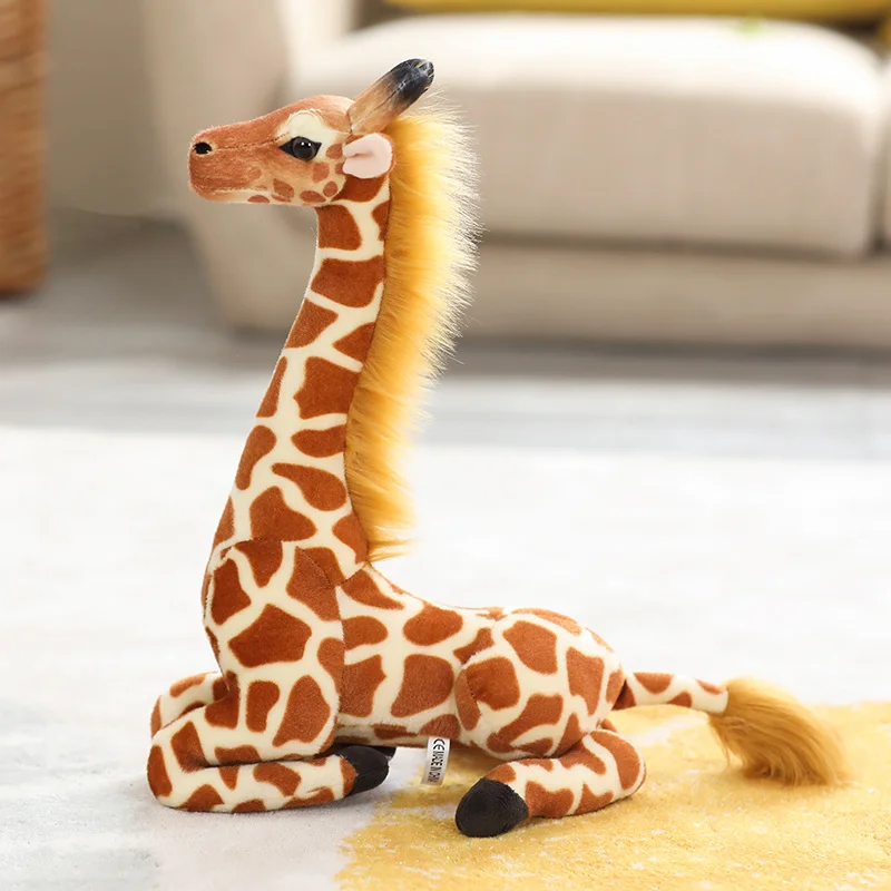 30-60cm Real Life Giraffe Plush Toys High Quality Soft Stuffed Animals Dolls Kids Children Baby Birthday Gift Room Decor