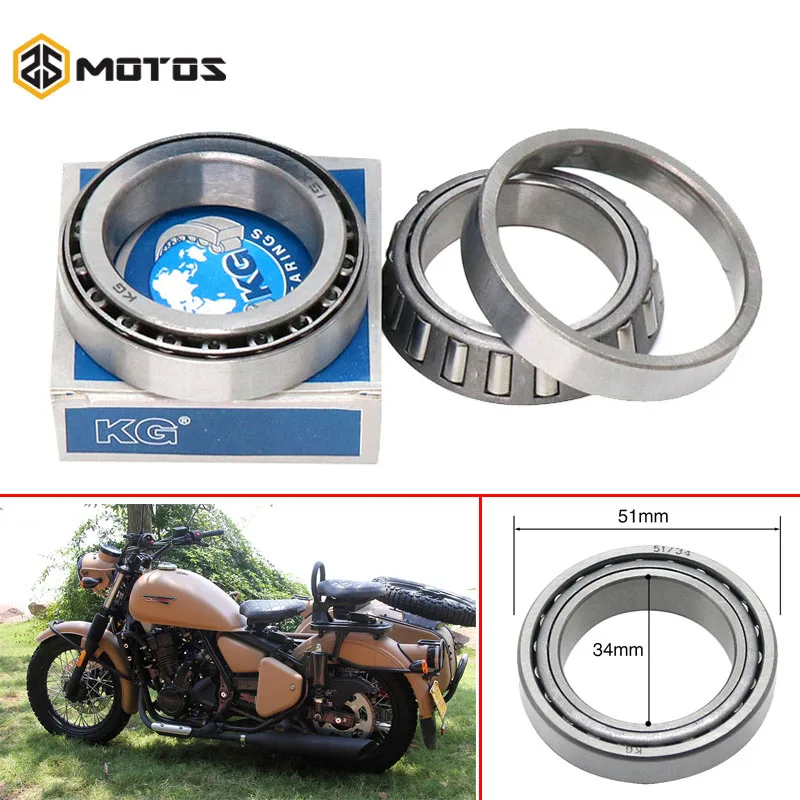 ZS MOTOS 1Pair Ural CJ-K750 Motorcycle Parts Steering Bearings Threst Bearing Kit  for BMW R1 R50 R71 M72 C-750 Threst Bearings