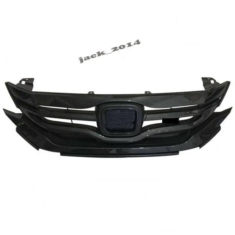 Fit for 2013 14 2015 9th Gen Honda Accord sedan carbon fiber Front Grille Grill