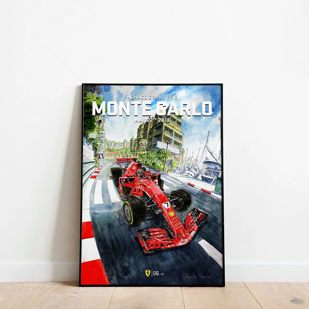 MONACO Grand Prix MONTE CARLO 27 May 2018 Poster