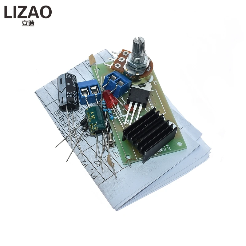 LM317 Adjustable Power Supply Kit Continuous Adjustable DC Power Supply DIY Teaching Training Parts image 4