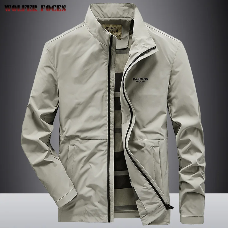 

Autumn The New Listing Stand Collar Jacket Men's Casual Middle-aged Business Work Clothes Dad Jacket Men Genuine Factory