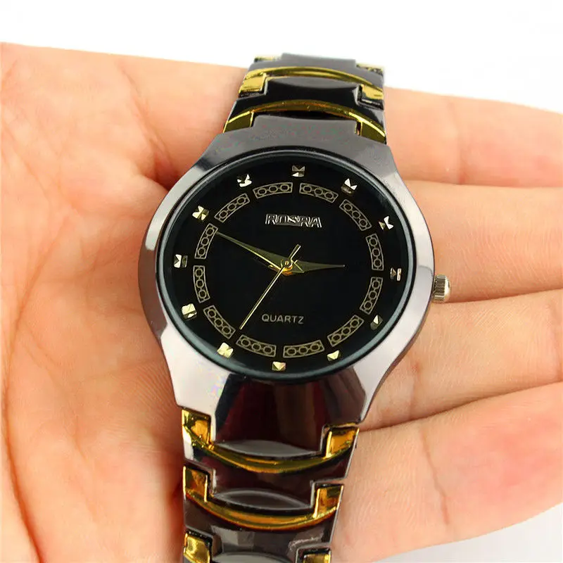 Fashion Luxury Business Men Watches Black Tungsten-like Steel Quartz Watches Men and Women Unisex Thin Watch Reloj Hombre 2020