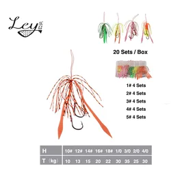 Kabura Jigging Madai Assist Hooks Strong Tai Rubbers Silicone Skirts Filaments Ribbons Different Colors Slider Jigs Tails Sinker