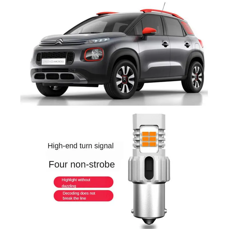 

Turn signal Light For CITROEN C3 AIRCROSS II 2R 2C - Hatchback 1.2 Puretech 2017+ 100% Canbus Error Free 1556LM 2pc