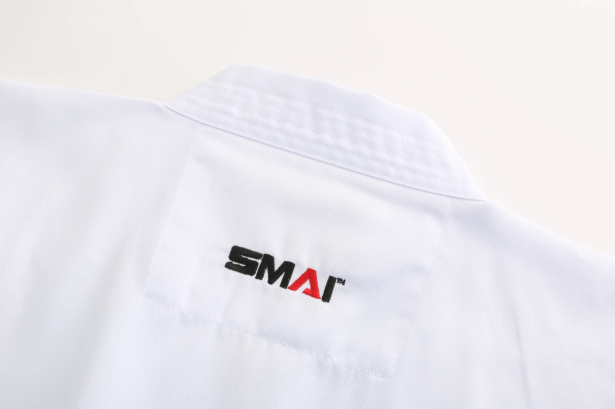 WKF certified Smai karate uniforms for beginners export original karate training clothing cotton twill fabric with a white belt