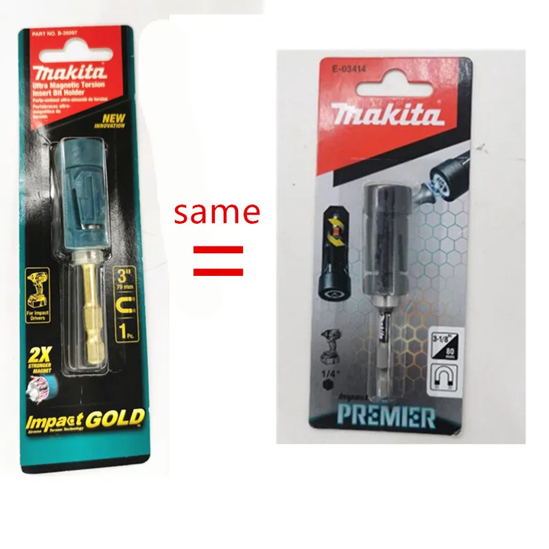 Makita bit conjunto 79mm 3 "B-28531 B-35097 ultra mag magnético bits titular impacto tecnologia substituir para impacto ouro torsão