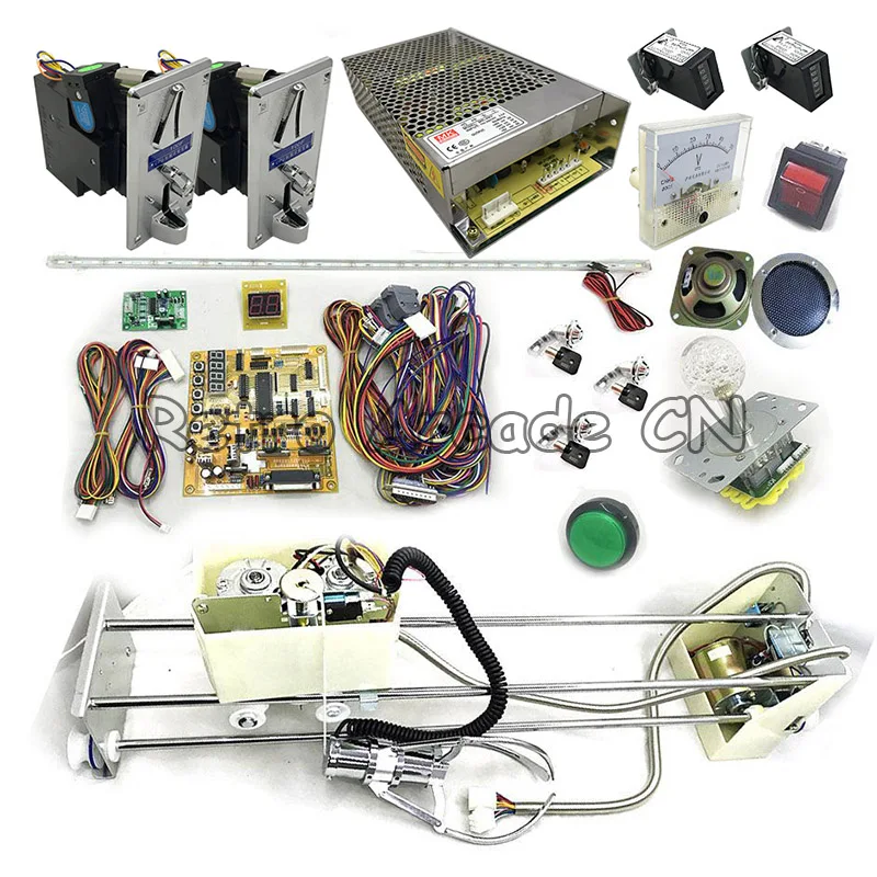 

Игрушка комплект крановых машин Аркада diy для крана материнская плата, нержавеющая сталь коготь, источник питания 48 в