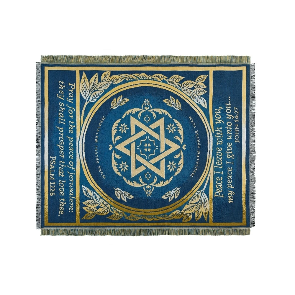 Star of David blanket Religious Israel Prayer Blanket Carpet Tapestry Sofa Knit Throw Blanket