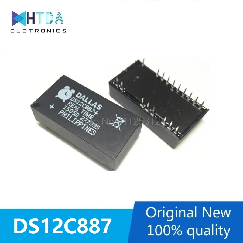 1pcs/lot  DS12C887+ DS12C887 // DIP-18 In Stock