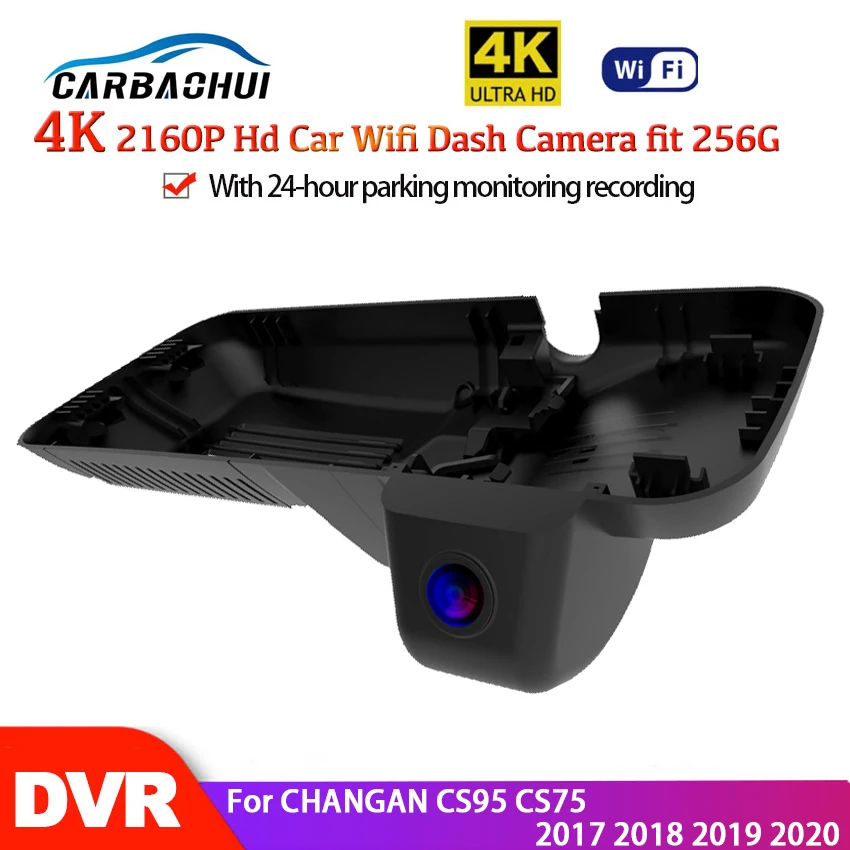 

New 4K 2160P Driving Recorder Car Wifi DVR Camera Novatek 96672 Car Dash Cam Video Recorder For CHANGAN CS95 2017 2018 2019 2020