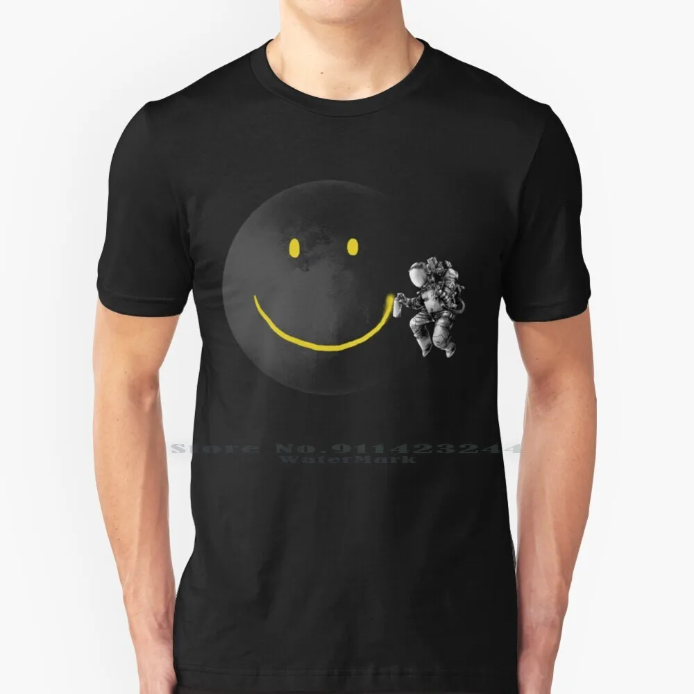 Make A Smile 100% Cotton T Shirt Street Art Surrealist Surrealism Abstract Smile Face Funny Cool Sci Fi Science Fiction