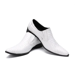 Mocassins en cuir véritable pour hommes, chaussures à enfiler, chaussures de salle blanche, chaussures de soirée et de mariage, haute qualité, printemps