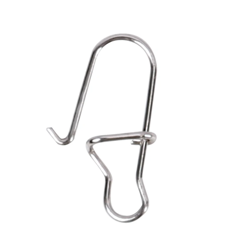 Tsurinoya Rvs Vissen Snaps 50 Pcs Fastlock Clips Veiligheid Pin Connector Accessoires Pakken Voor Lokt Haken