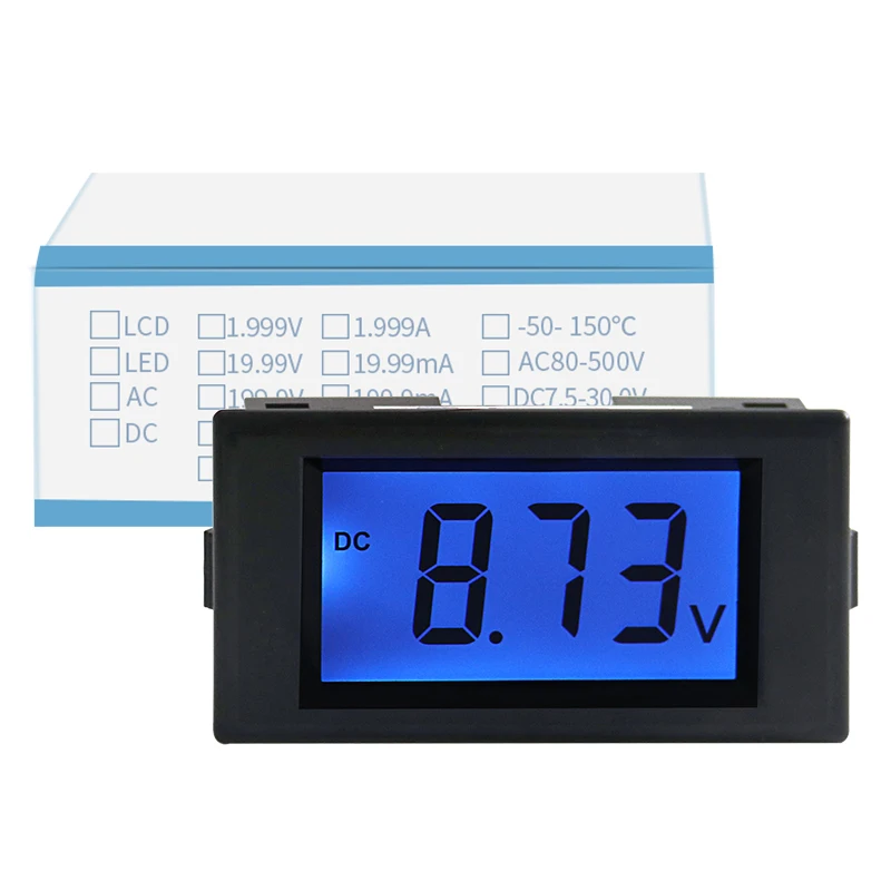 Voltimetro HD backlight DC digital display voltmeter liquid crystal display meter Isolated power supply D69-30