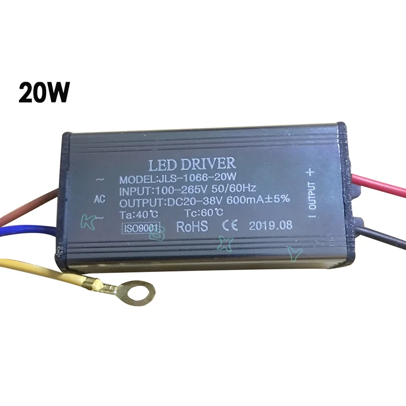 LED Driver 10W 20W 30W 50W 220mA/600MA/900MA/1500MA Power Supply Floodlight LED Driver Light Transformer IP66 Waterproof Adapter