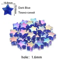 100 Acrylic Spacer Beads with Star for Jewelry DIY #3