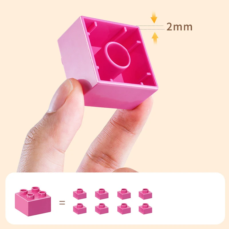 QWZ New Girls Pink Princess Castle DIY Assembly Building Blocks Bricks Parts Educational Toys For Children Kids Christmas Gifts