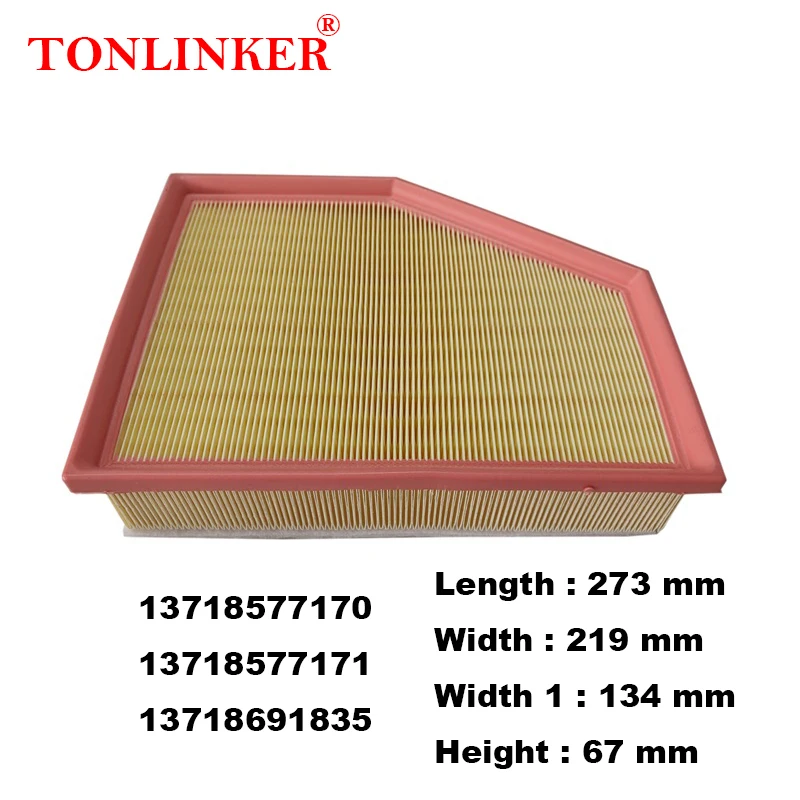 TONLINKER Air Filter 13718577170 For Bmw X3 G01 2017 2018 2019 2020 2021 2022-Now xDrive 20d 20i 30i ATM 30d M40d M40i Model