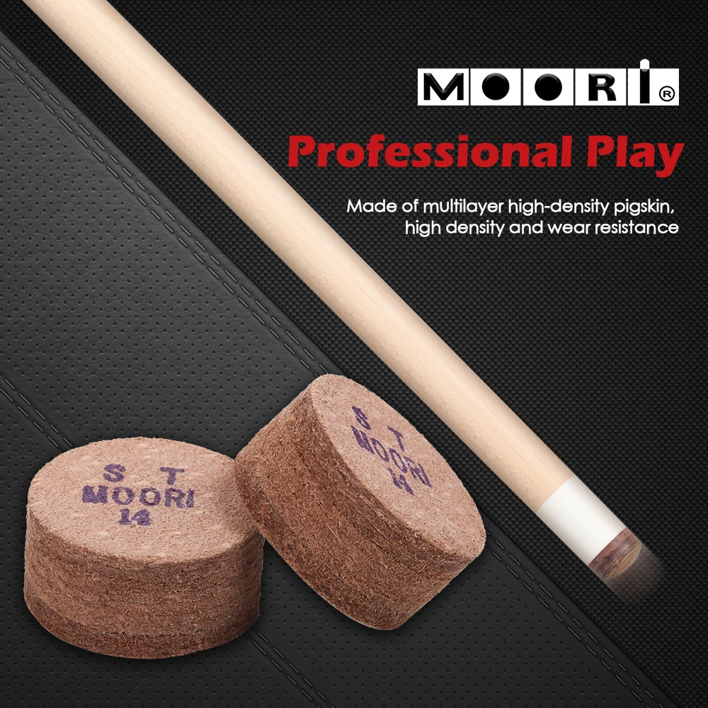 Moori Tip Pool Cue Tips S/M/H Multi-layer GINA Standard Tip 1 Pcs Carom/Snooker Cue Tip Billiard Accessories Billiard Cue Tips