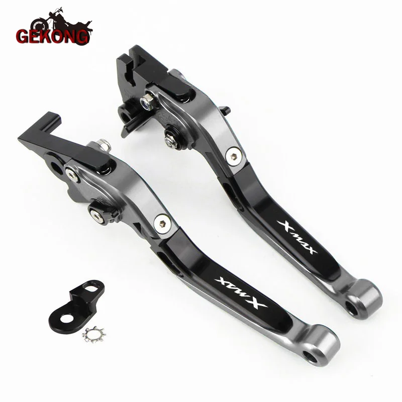 Motorcycle Accessories Fit For XMAX 250 300 125 400 CNC Adjustable Brake Handle Clutch Levers With parking function