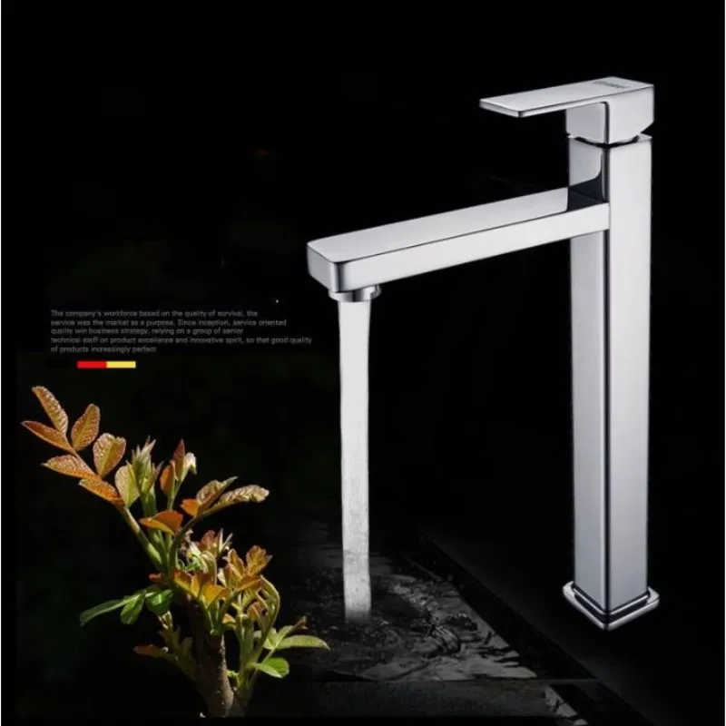 

Vidric Deck Mounted Sink Basin faucet Singe Lever Bathroom Kitchen Single Cold Water Faucet Brass and Zinc alloy material