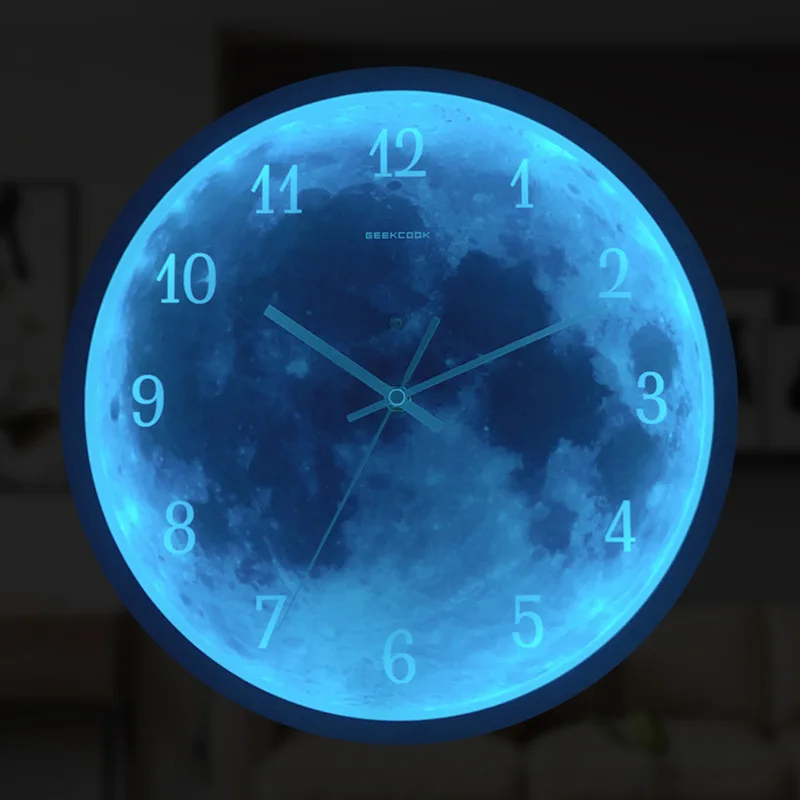 

Clocks / Starry One Millet Blue Moon Luminous Wall Clock / Luminous Wall Clock