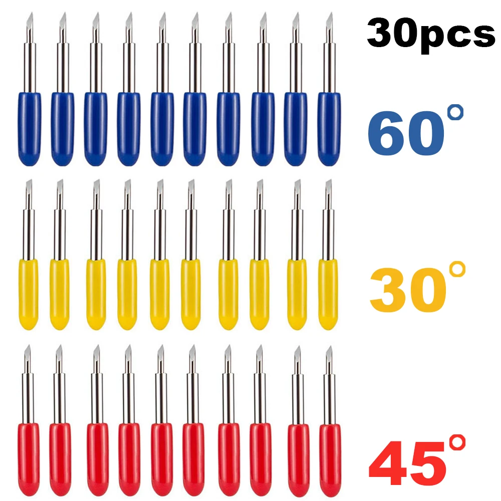 30/45/60 Degree Roland Plotter Cutter Knife Cemented Carbide Blade for Cutting Plotter Blade Milling Cutter Carving Tools