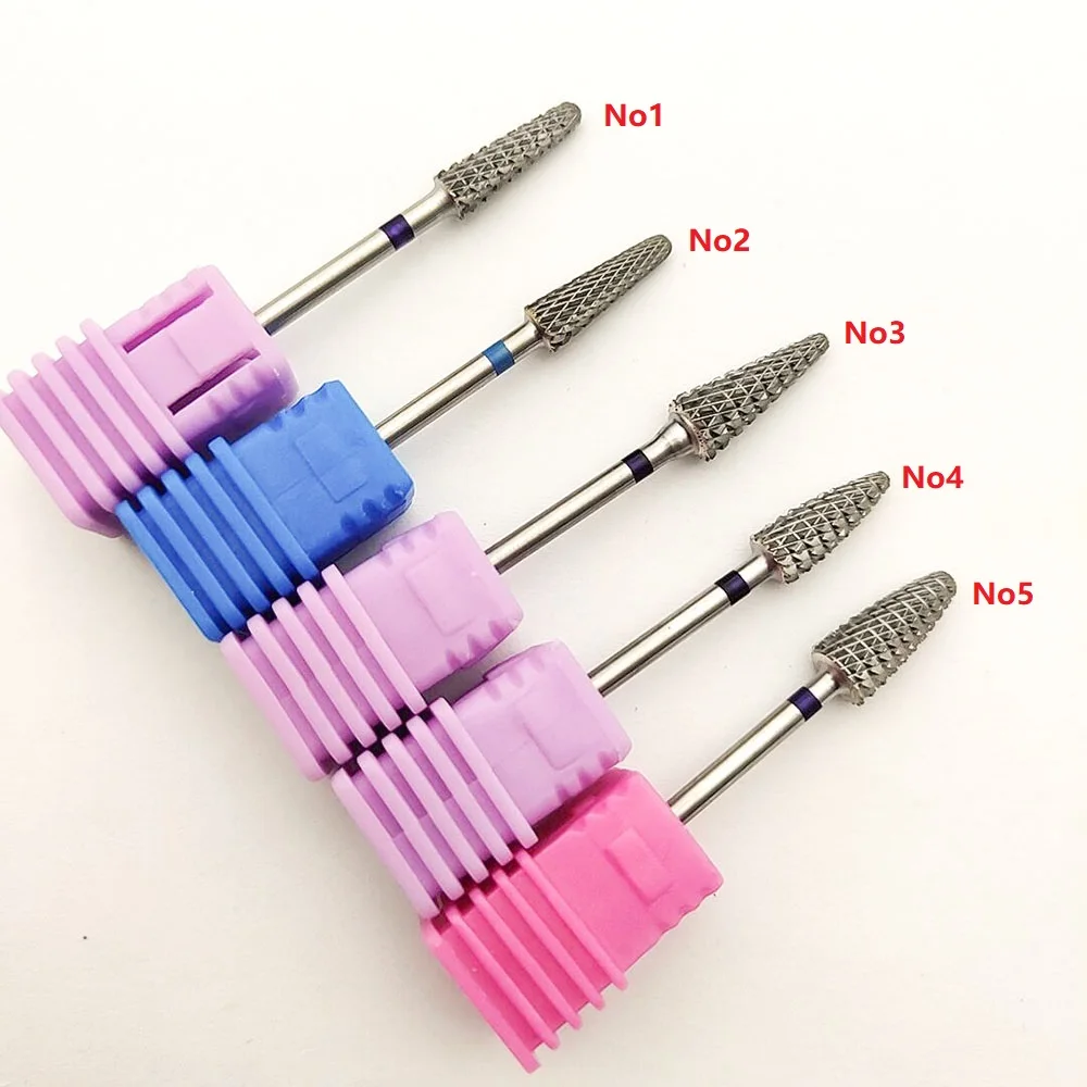 

Cone Carbide Nail Drill Bit 3/32" Milling Cutter For Manicure Rotary Burr Nail Bits Electric Drill Accessories Tool