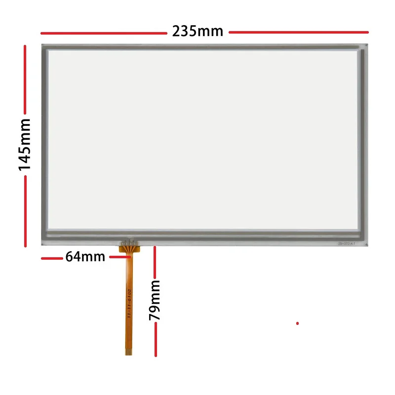 

New 10 inch is suitable for TPC1061TI/TX/KX touch pad 235*145mm