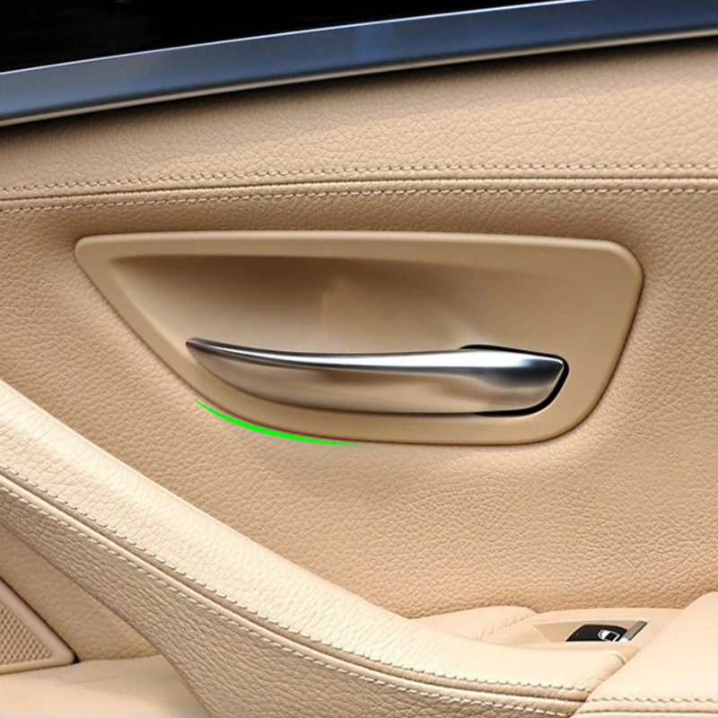 

4 шт. карбоновые стильные автомобильные аксессуары, сменная Крышка для внутренней дверной ручки для BMW 5 серии F10 F18 2011 - 2015 2016 2017