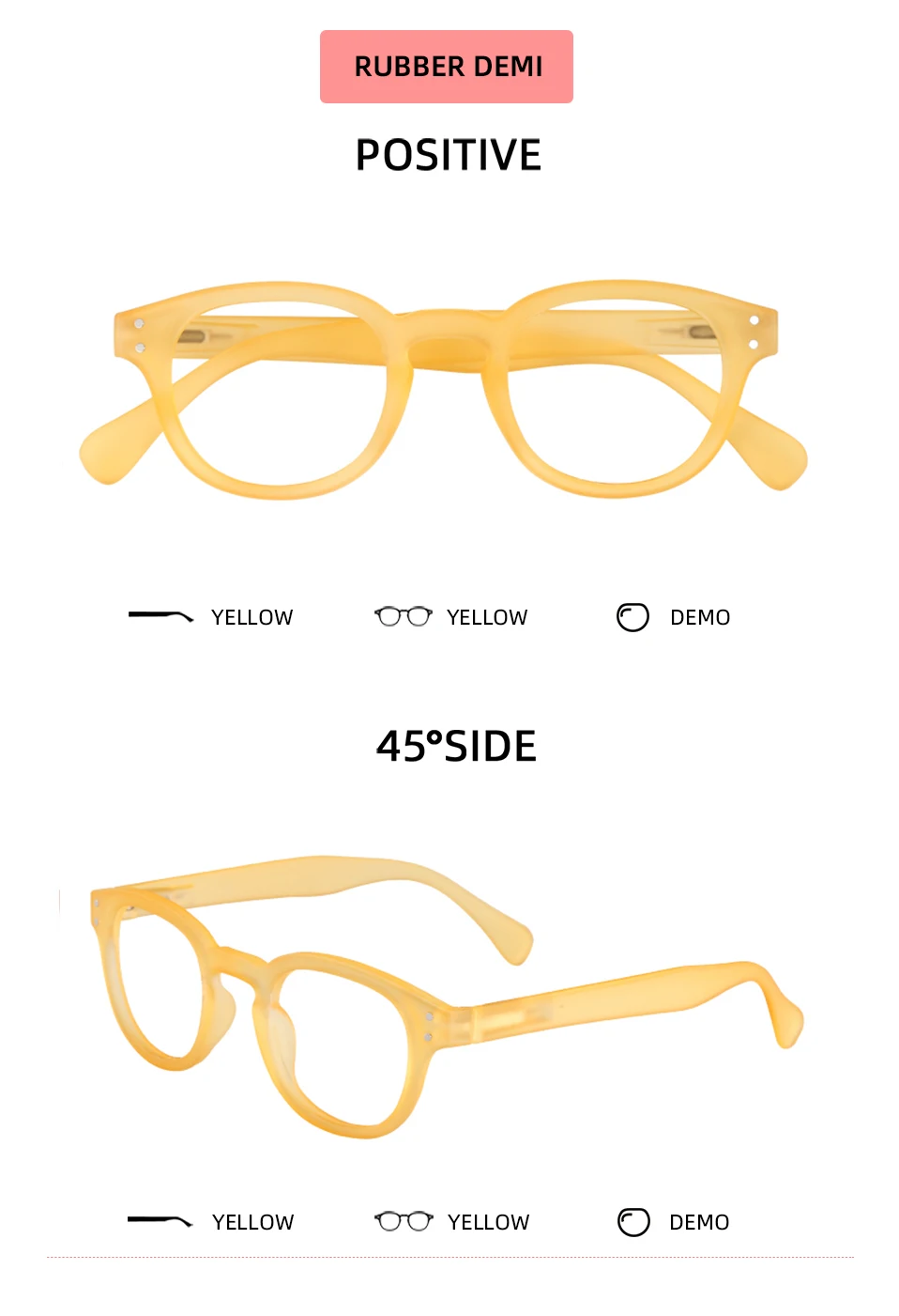 Meeshow Neue Honig Pfirsich Lesebrille Retro Europa Stil Qualität Männer Frauen Brillen Mit Flex Lesebrillen 1513 – Detail 17