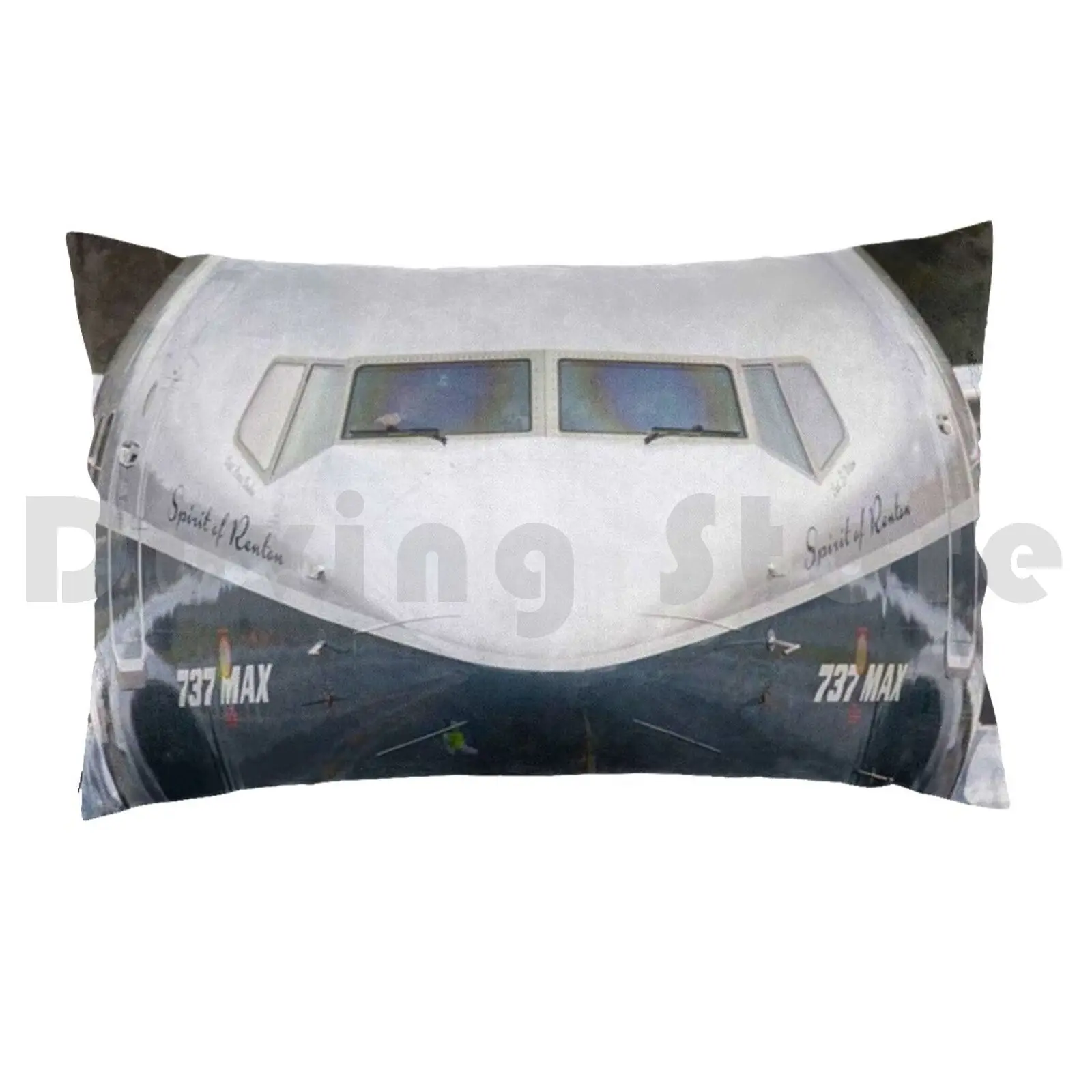 Boeing 737 Max8 Pillow Case DIY 50*70 Aviation Civil Aviation Boeing 737 Max Airbus Commercial Cool Airplane Jet Heavy