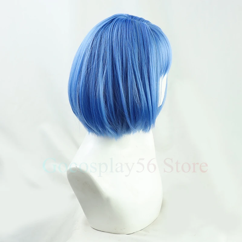 Kiritani Haruka Cosplay Wig Blue Short Straight BOBO Heat Resistant Hairhrk Girls Halloween Role Play Synthetic