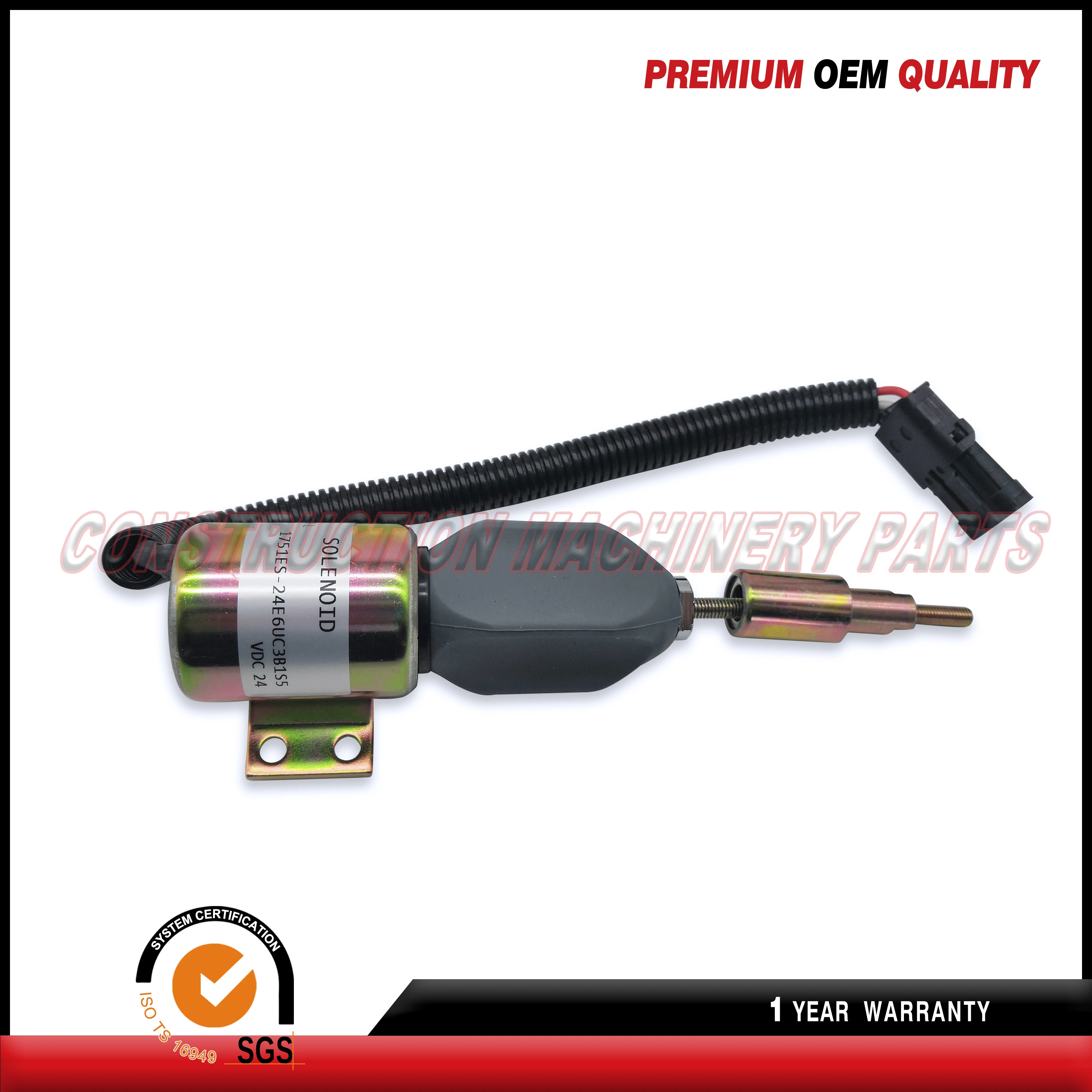 

New Fuel Shutoff Shutdown Solenoid 1751ES-24E6UC3B1S5 24V DC for DEUTZ Engine