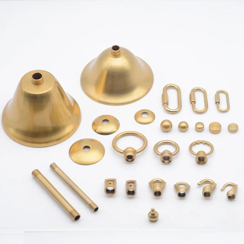 2pcs/lot Brass Material Lamp Base Tray Chain Pendant Light Vintage Ceiling Plate,DIY Brass Lighting Accessories