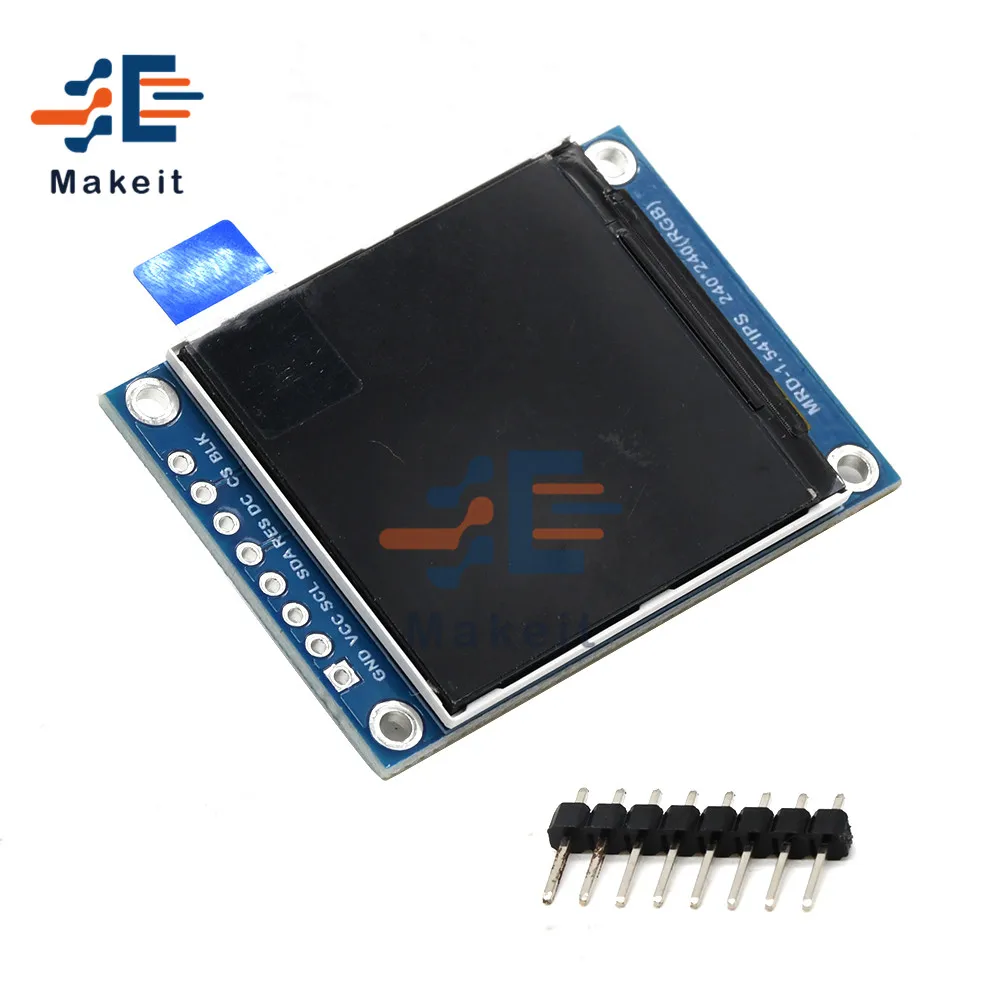 

ЖК-модуль с цифровым дисплеем 1,54 дюйма, 1,54x240, полноцветный экран TFT SPI, последовательный IPS ЖК-экран с жидкостным кристаллом, плата 240*240