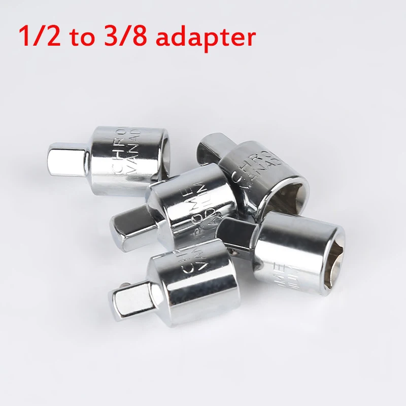 1pc chave de catraca soquete conversor cabeça adaptador manga 1/2 "grande voar para 3/8" voar para 1/4 "aço para 1/4" a 1/2 "a 3/8" para ""