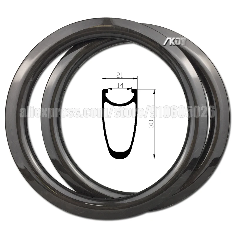 BMX Rims 20 inch 38mm Depth 21mm Width 451 Bike Carbon Rim Disc Brake Clincher 24/28/32/36 /Holes Wheel Bicycle 451 20